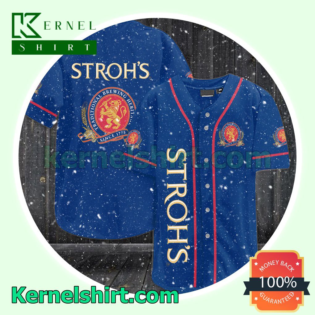 Stroh's Since 1775 Beer Jersey Sports Uniform