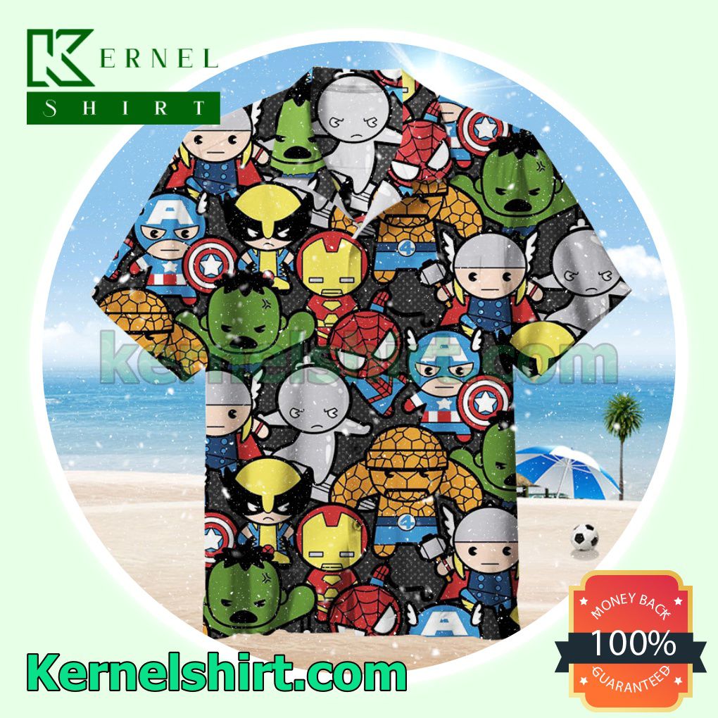 Super Hero Summer Beach Shirt