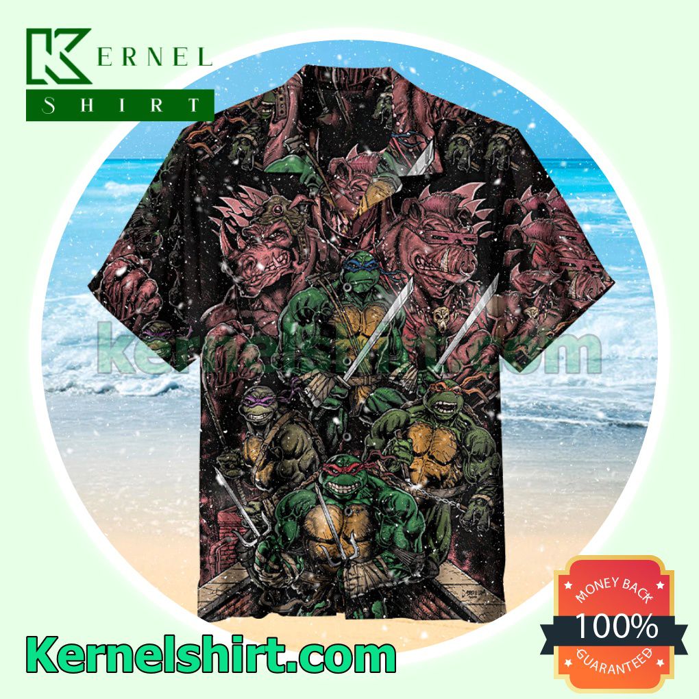 Teenage Mutant Ninja Turtles Deathstroke Colors Summer Beach Shirt
