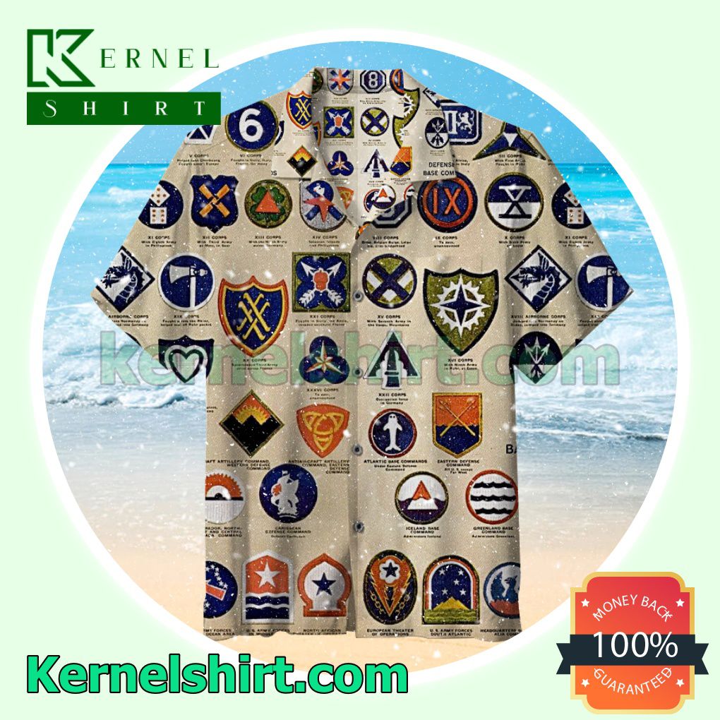 U.s. Military Medal Summer Beach Shirt