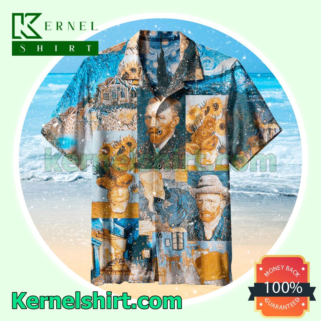 Van Gogh Art Summer Beach Shirt