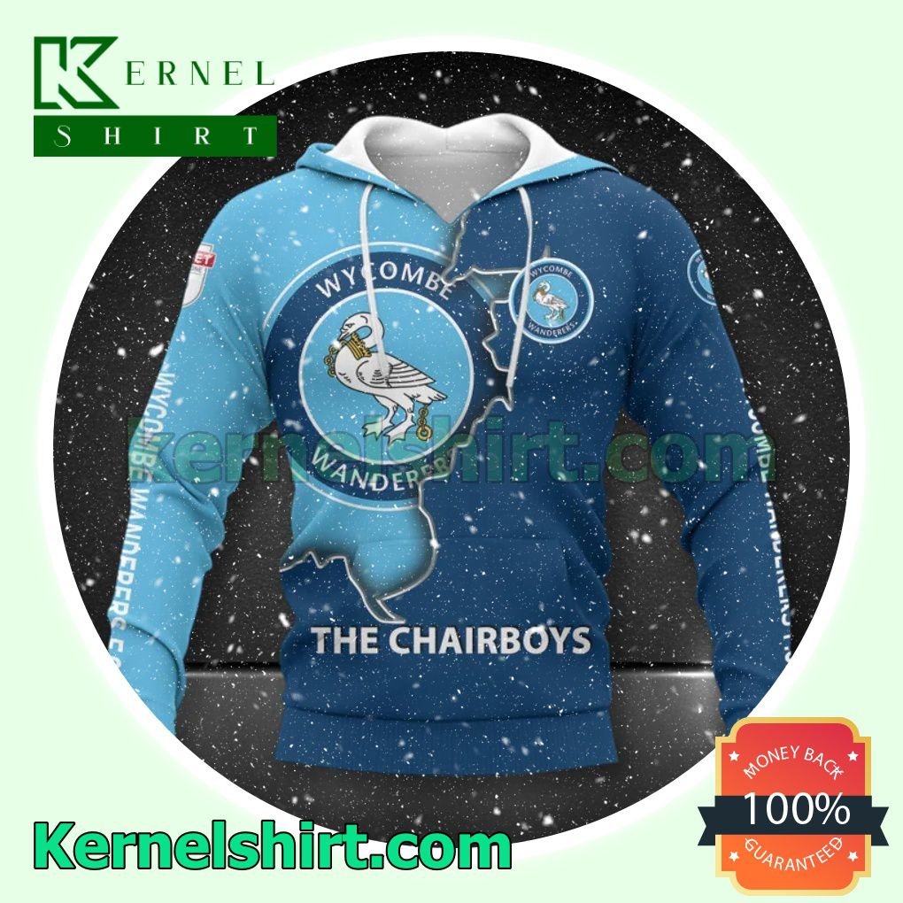 Wycombe Wanderers FC The Chairboys All Over Print Pullover Hoodie Zipper