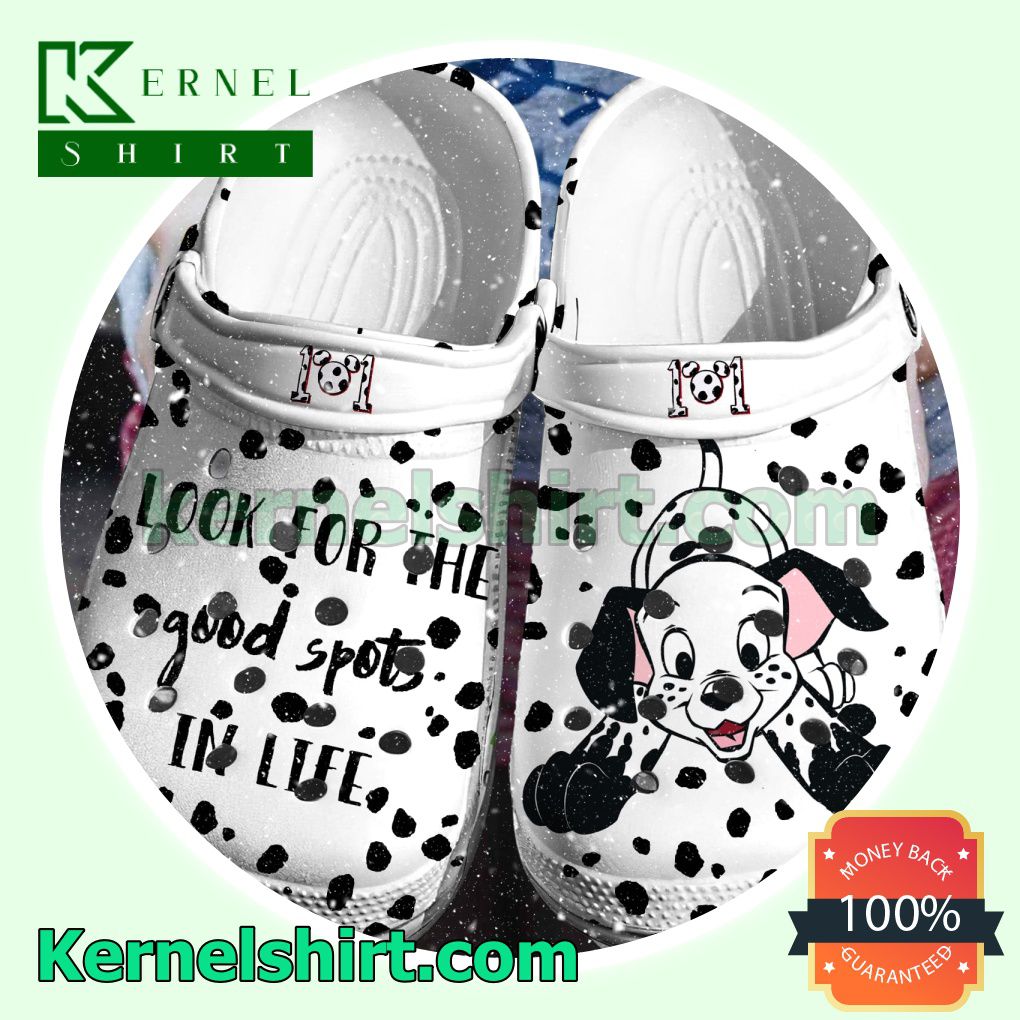 101 Dalmatians Look For The Good Spots In Life Clogs Shoes Slippers Sandals