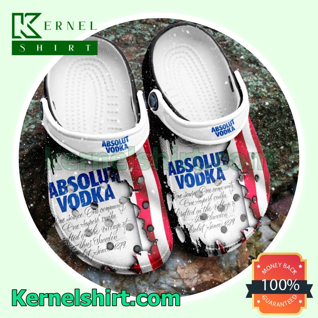 Absolut Vodka American Flag Clogs Shoes Slippers Sandals