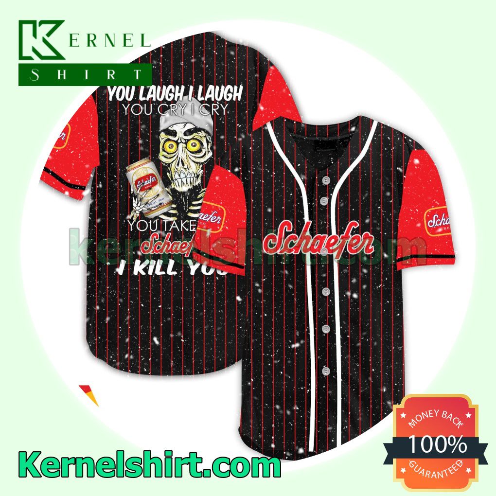 Achmed Take My Schaefer Beer I Kill You You Laugh I Laugh Custom Baseball Jersey
