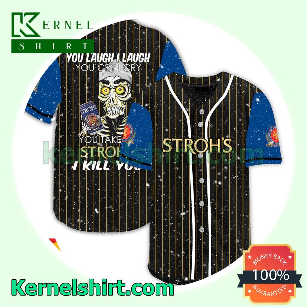 Achmed Take My Stroh's Beer I Kill You You Laugh I Laugh Custom Baseball Jersey