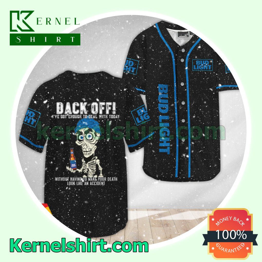 Achmed the Dead Terrorist Bud Light Back Off I've Got Enough To Deal With Today Custom Baseball Jersey