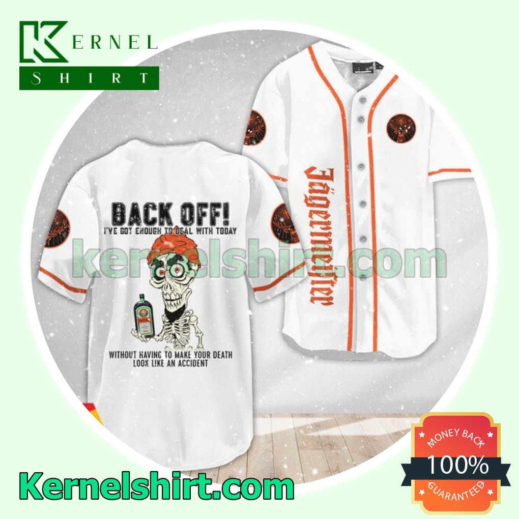 Achmed the Dead Terrorist Jagermeister Back Off I've Got Enough To Deal With Today Custom Baseball Jersey