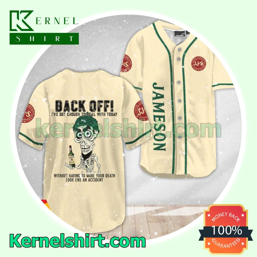 Achmed the Dead Terrorist Jameson Back Off I've Got Enough To Deal With Today Custom Baseball Jersey