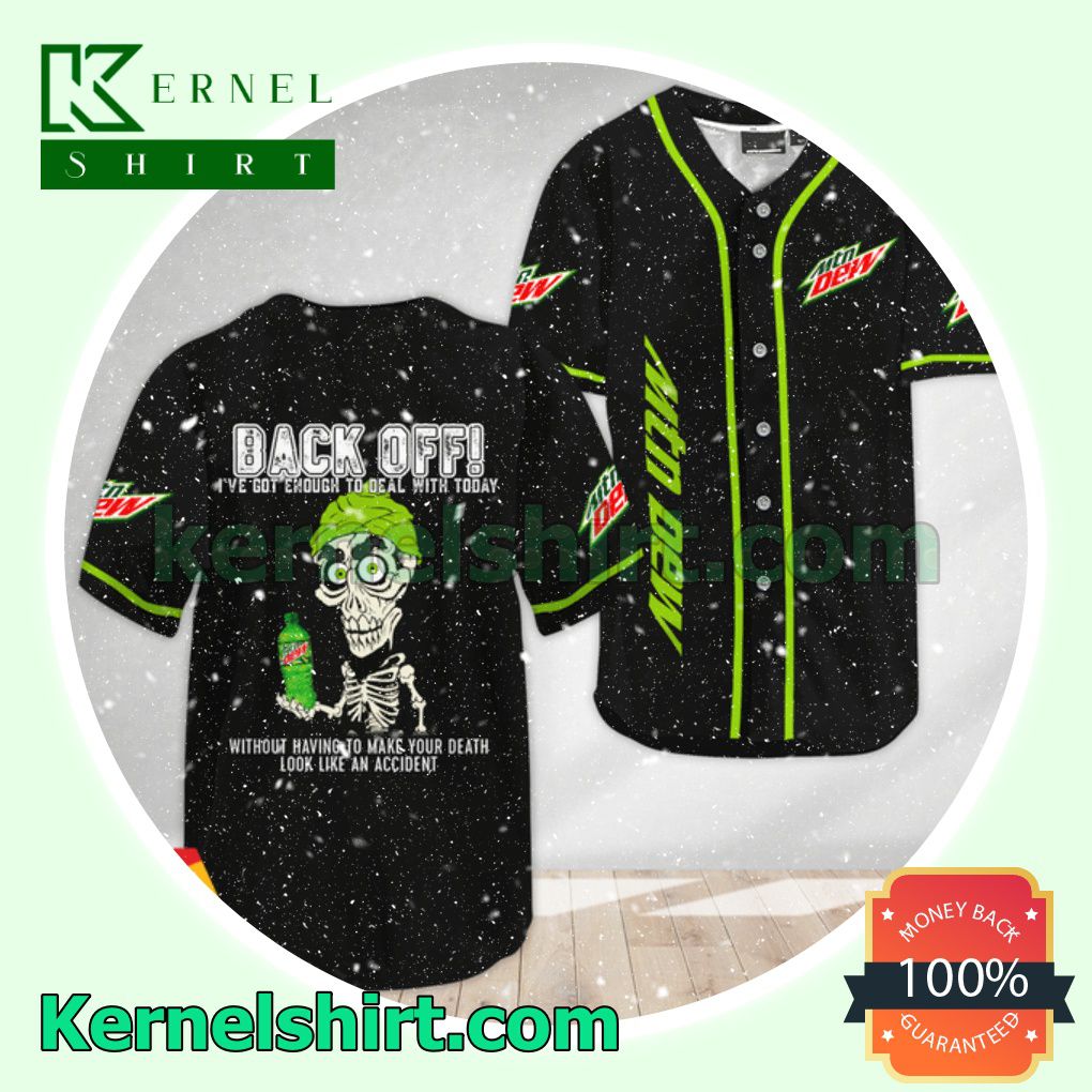 Achmed the Dead Terrorist Mountain Dew Back Off I've Got Enough To Deal With Today Custom Baseball Jersey