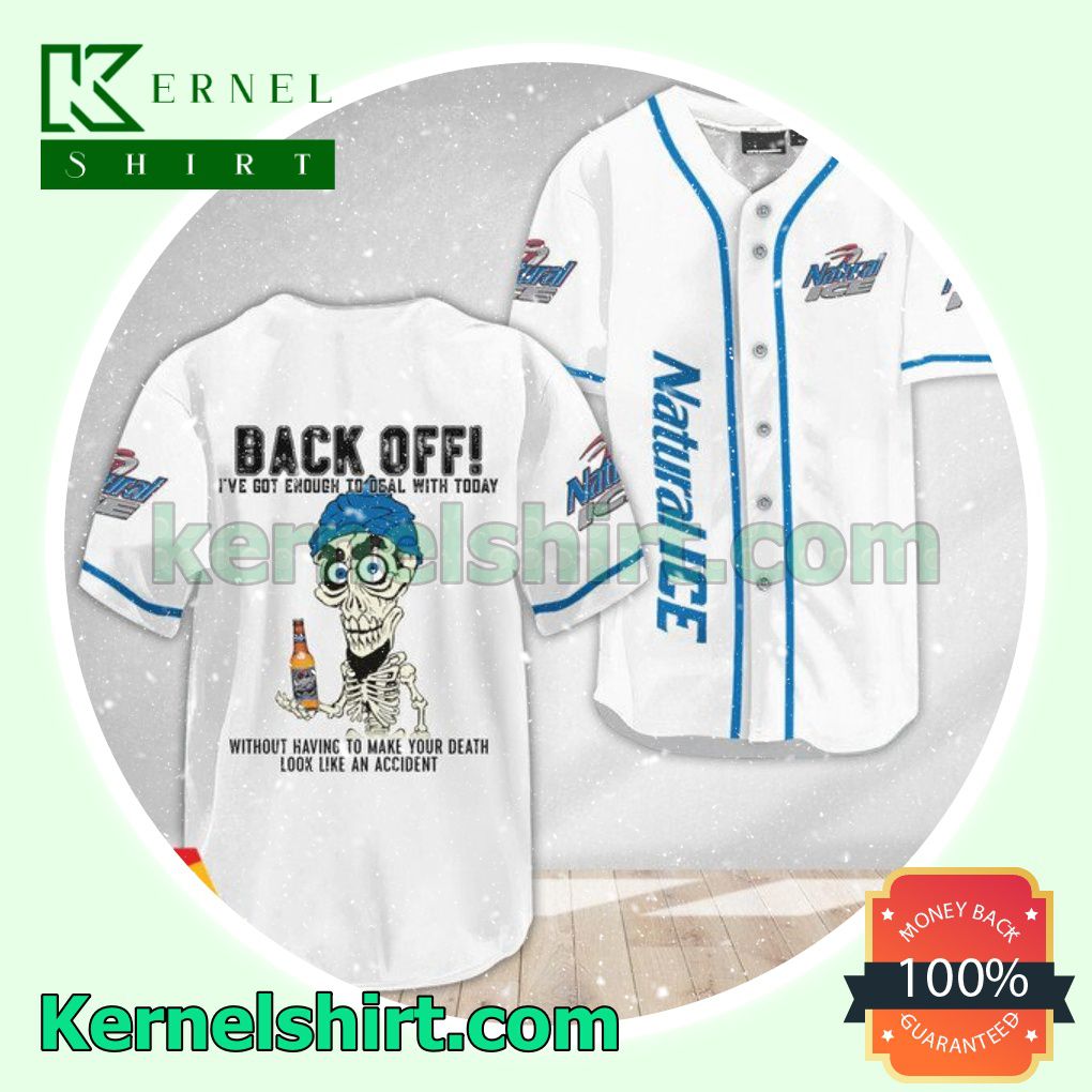 Achmed the Dead Terrorist Natural Ice Back Off I've Got Enough To Deal With Today Custom Baseball Jersey