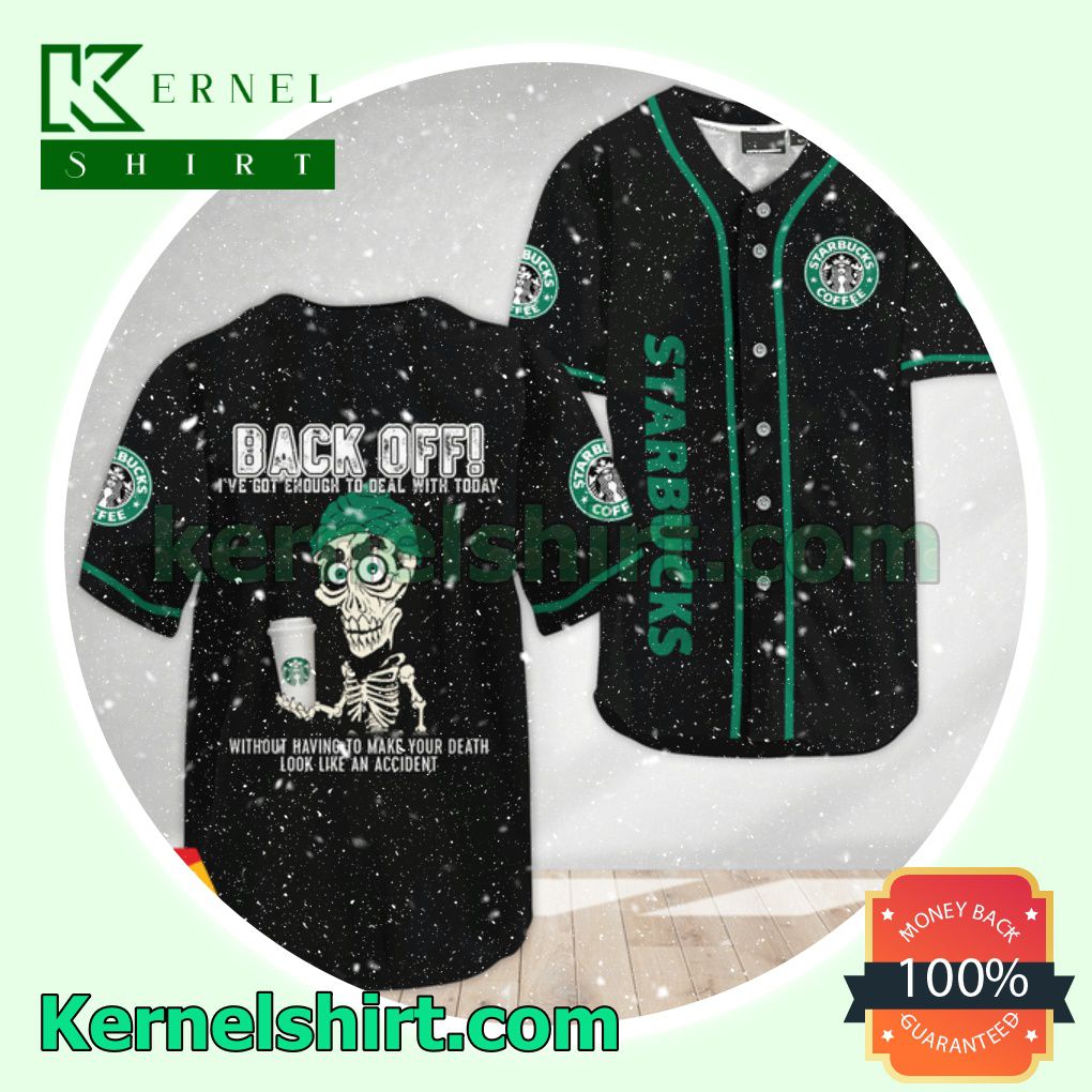 Achmed the Dead Terrorist Starbucks Back Off I've Got Enough To Deal With Today Custom Baseball Jersey