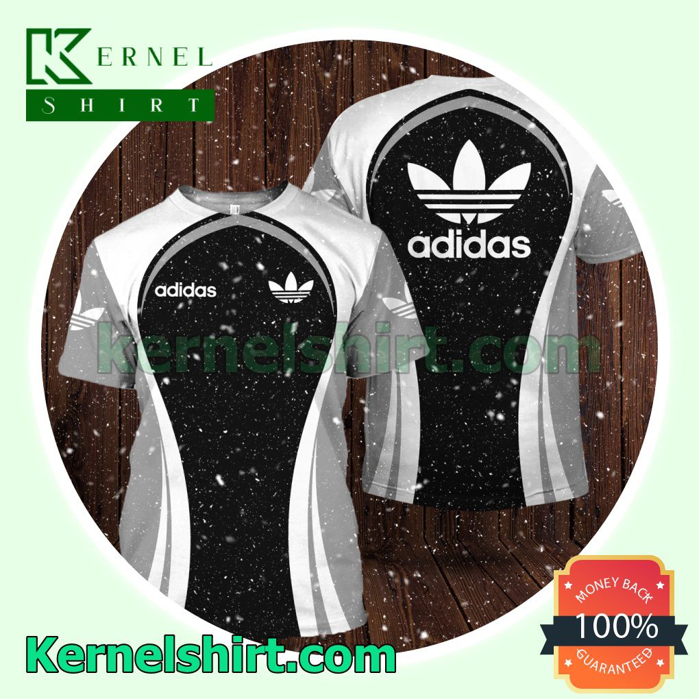 Adidas Brand Color Curves Logo 3D T-Shirt