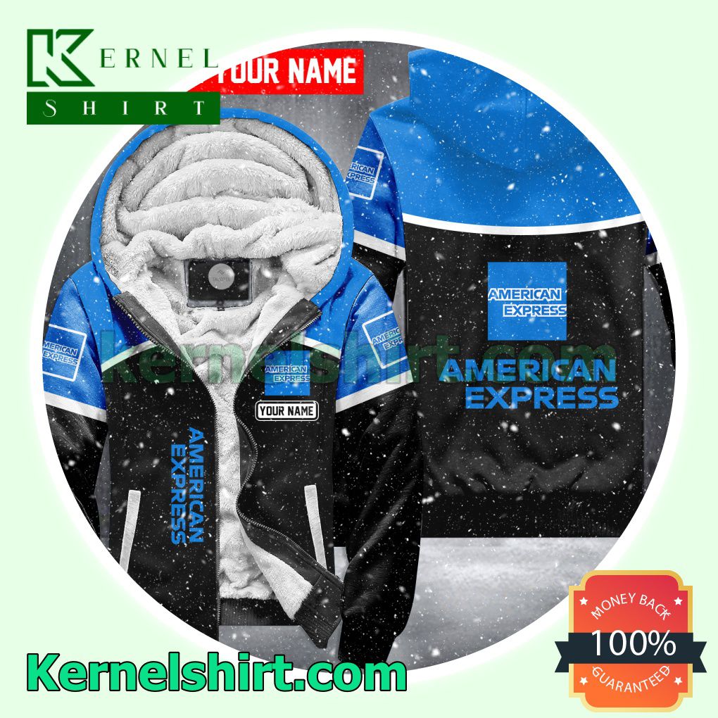 American Express Brand Fleece Hoodie Jacket