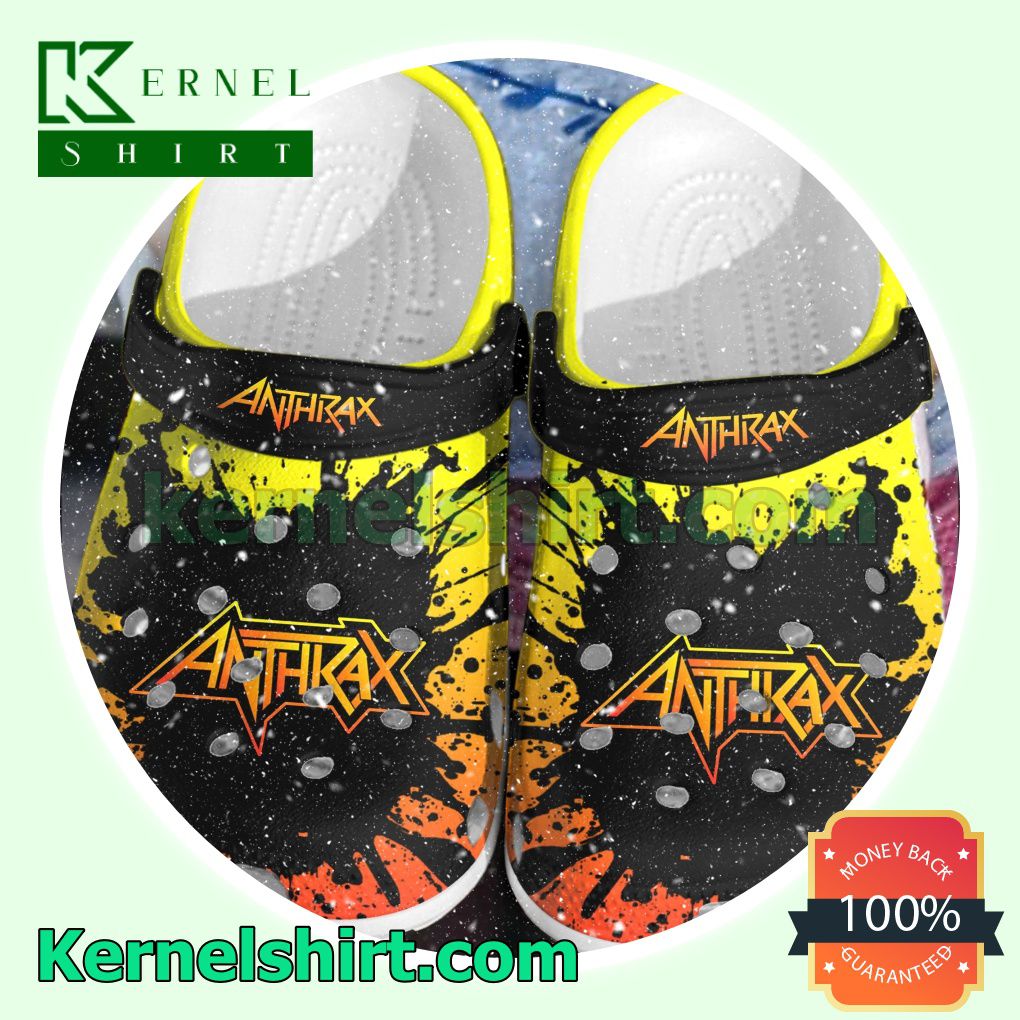 Anthrax Band Color Splash Clogs Shoes Slippers Sandals