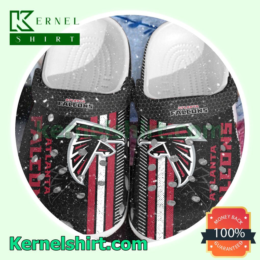 Atlanta Falcons Hive Pattern Clogs Shoes Slippers Sandals
