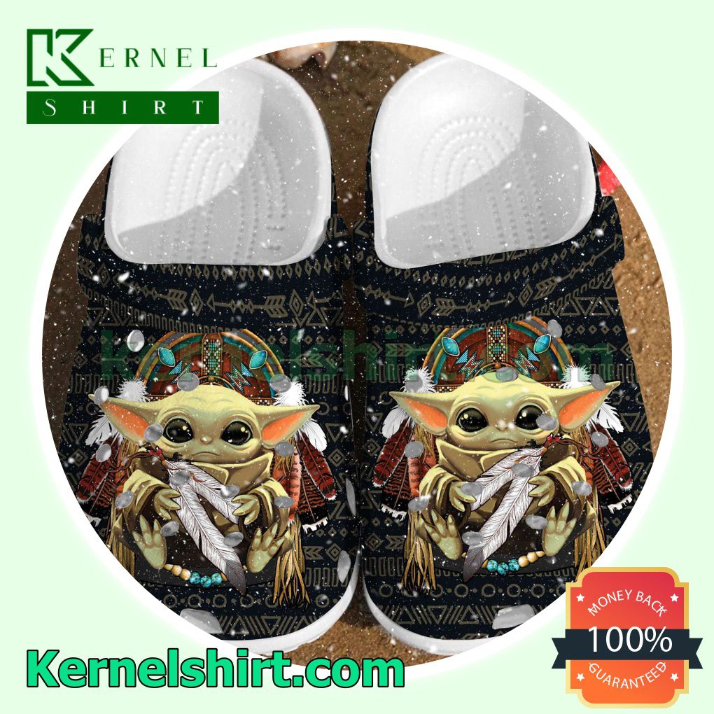 Baby Yoda Native Dreamcatcher Clogs Shoes Slippers Sandals