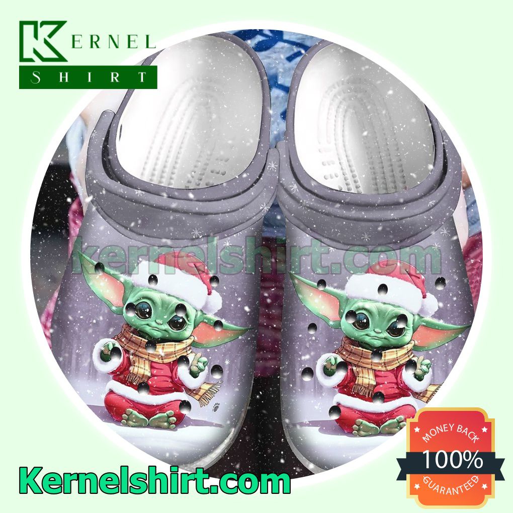Baby Yoda Snow Christmas Clogs Shoes Slippers Sandals