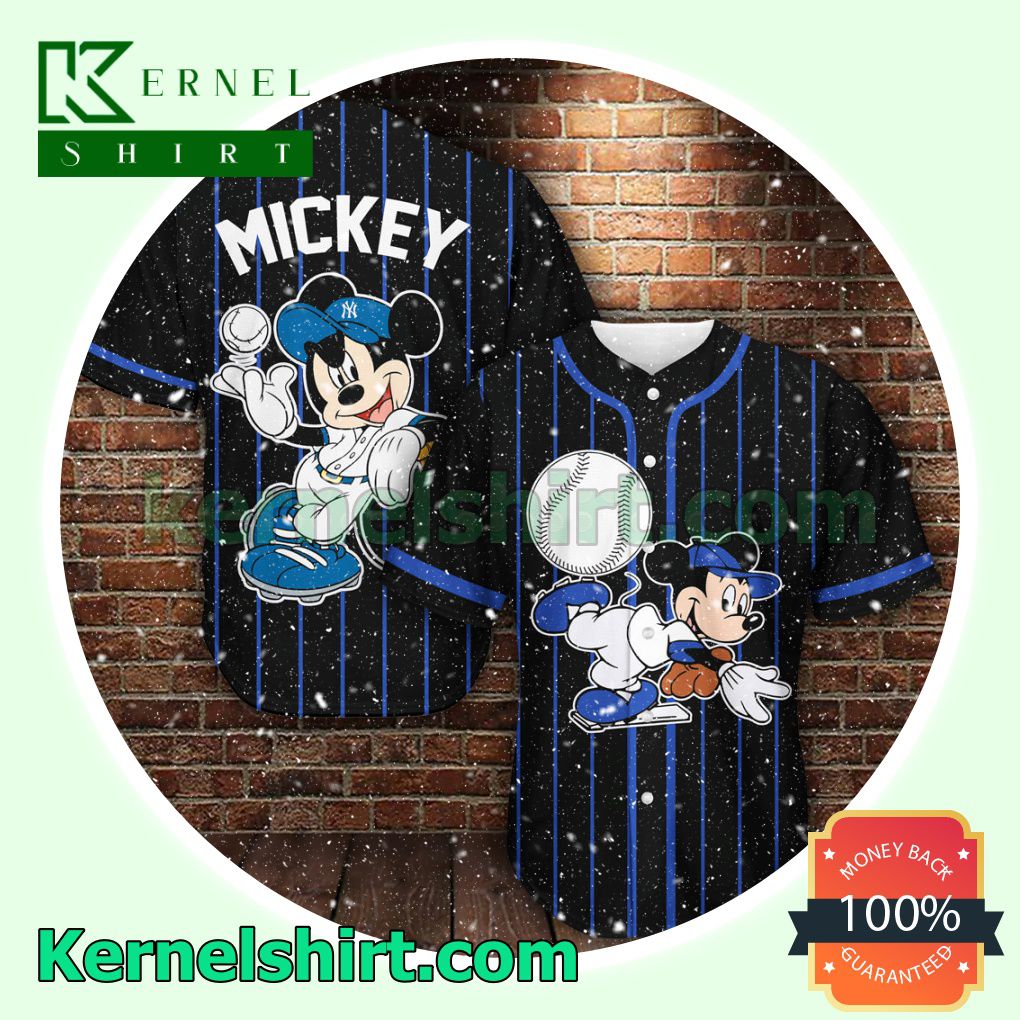 Baseball Mickey Button Down Shirts