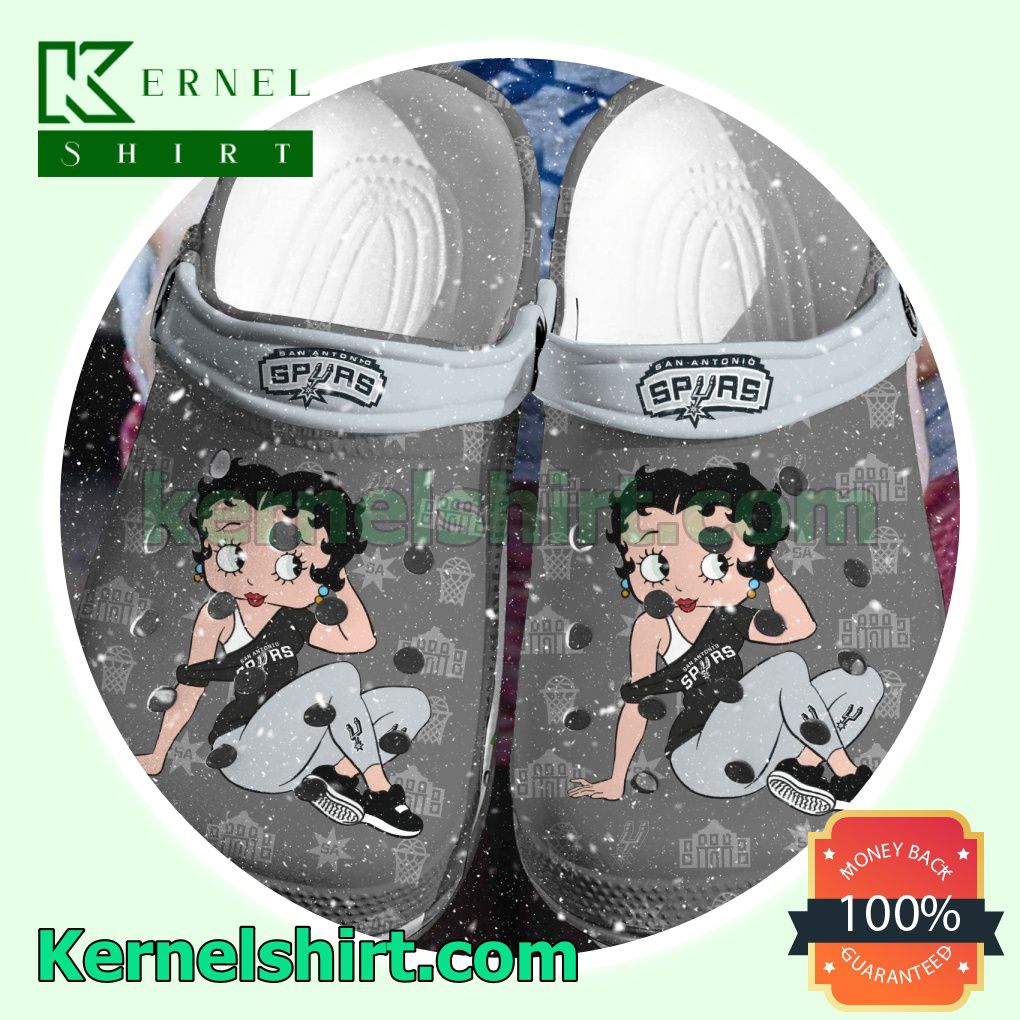 Betty Boop San Antonio Spurs Clogs Shoes Slippers Sandals