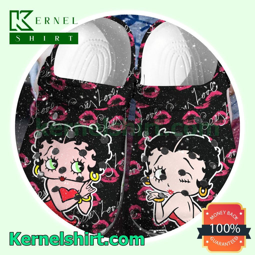 Betty Boop Sexy Love Clogs Shoes Slippers Sandals