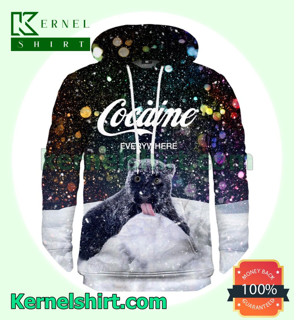 Black Panther Cocaine Everywhere Let It Snow Hoodies Sweatshirt