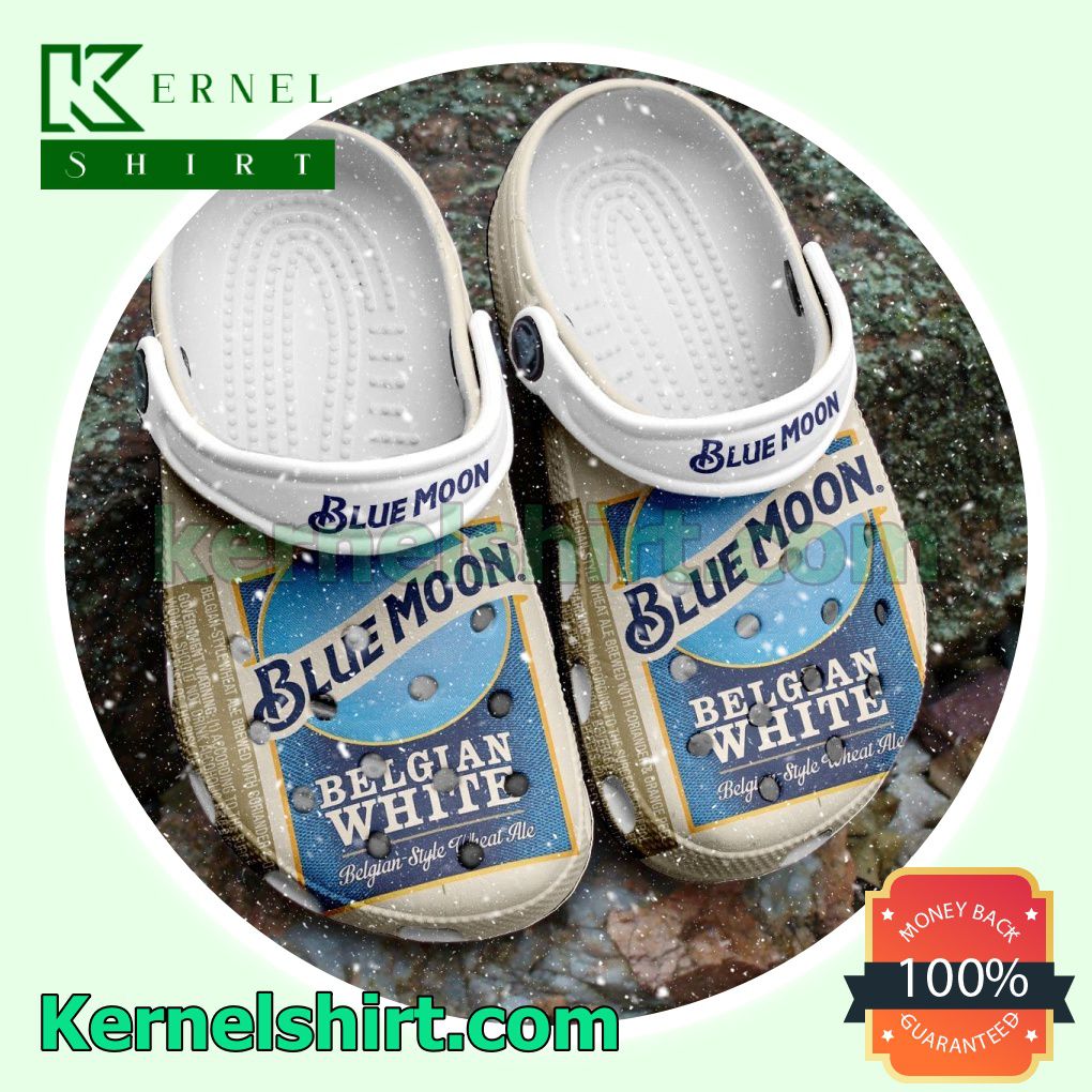 Blue Moon Belgian White Clogs Shoes Slippers Sandals