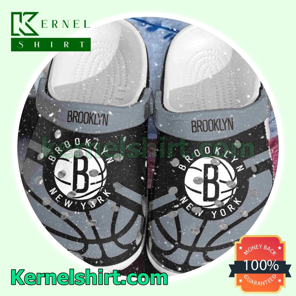 Brooklyn Nets Logo Basketball Clogs Shoes Slippers Sandals