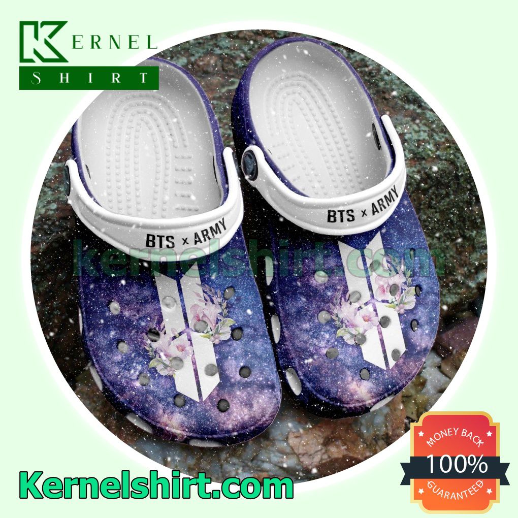 Bts Army Flower Galaxy Clogs Shoes Slippers Sandals
