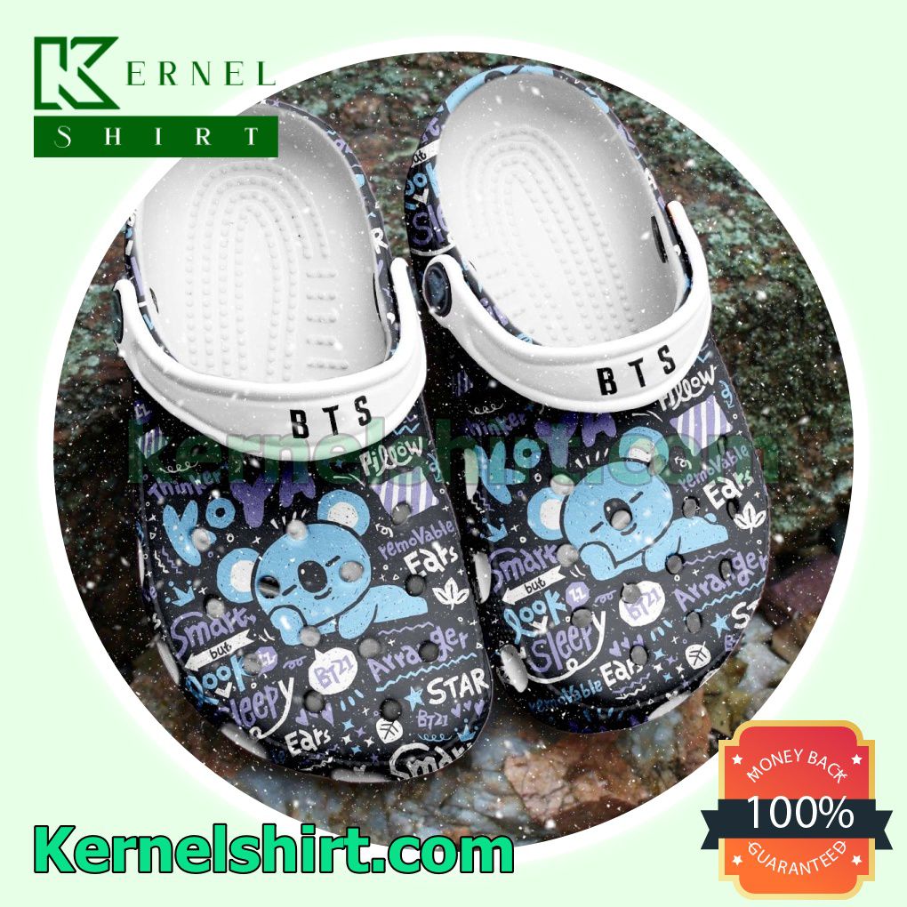 Bts Bt21 Koya Smart But Look Sleepy Clogs Shoes Slippers Sandals