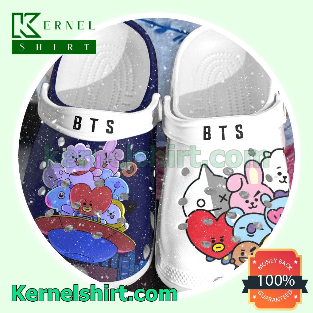Bts Bt21 On The Ufo Clogs Shoes Slippers Sandals