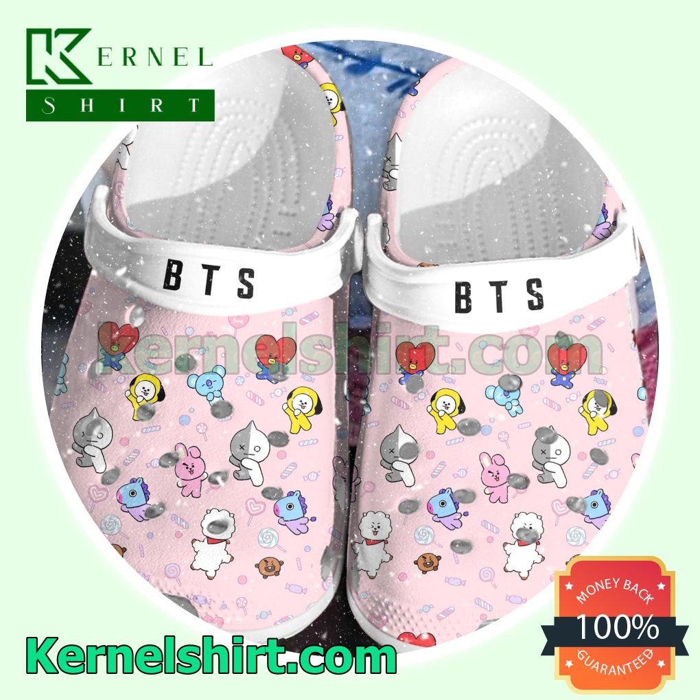 Bts Cute Bt21 Baby Clogs Shoes Slippers Sandals