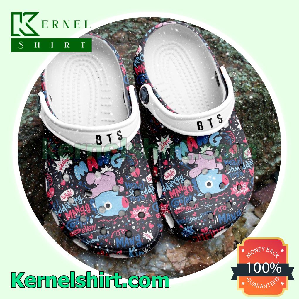 Bts Mang Heart Shaped Nose Clogs Shoes Slippers Sandals