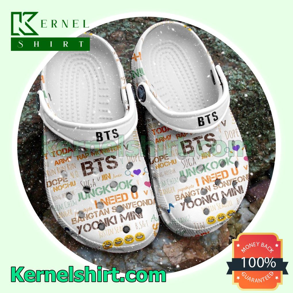 Bts Member Name Clogs Shoes Slippers Sandals