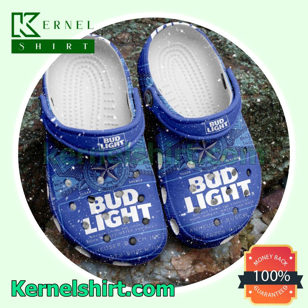 Bud Light Beer Brand Clogs Shoes Slippers Sandals