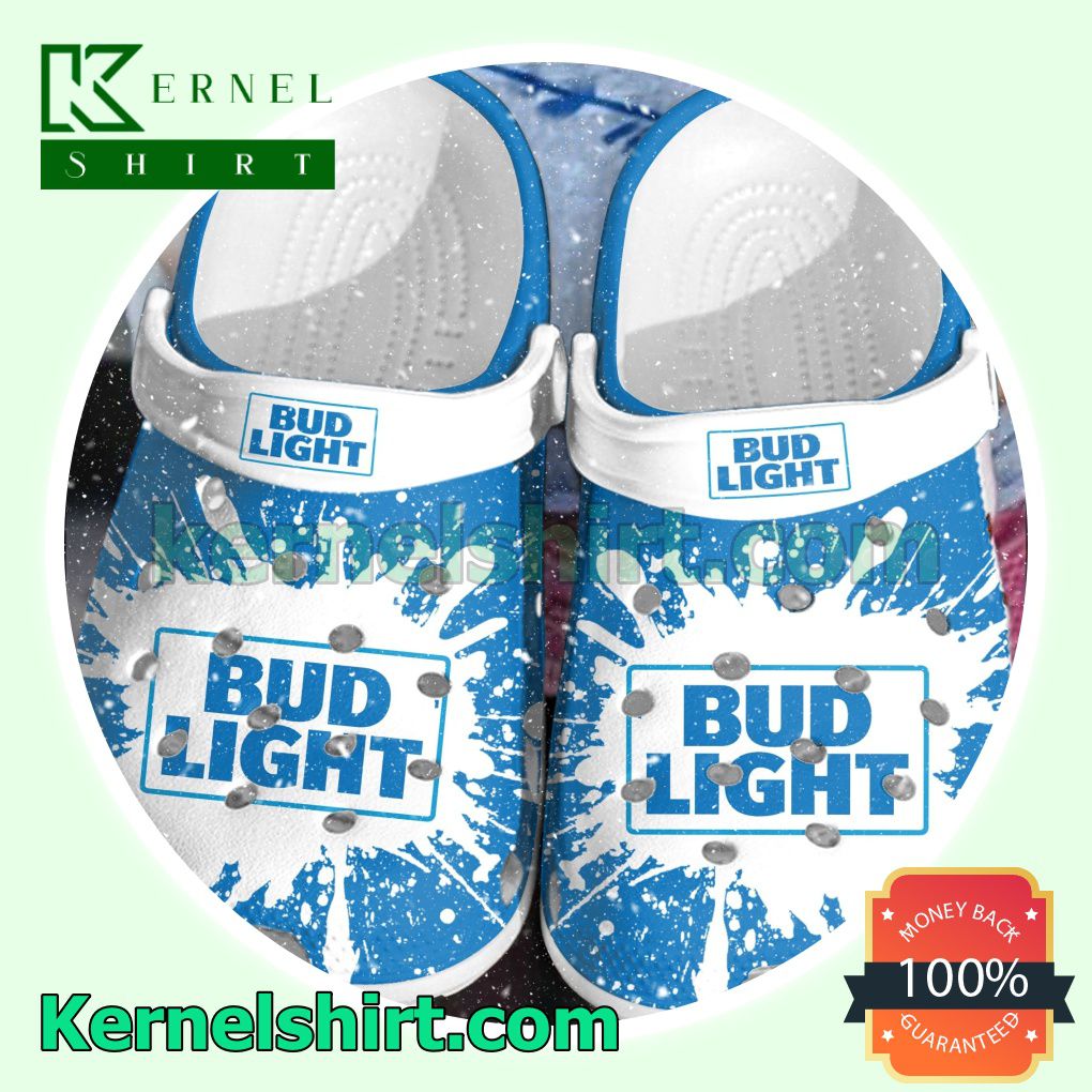 Bud Light Color Splash Clogs Shoes Slippers Sandals