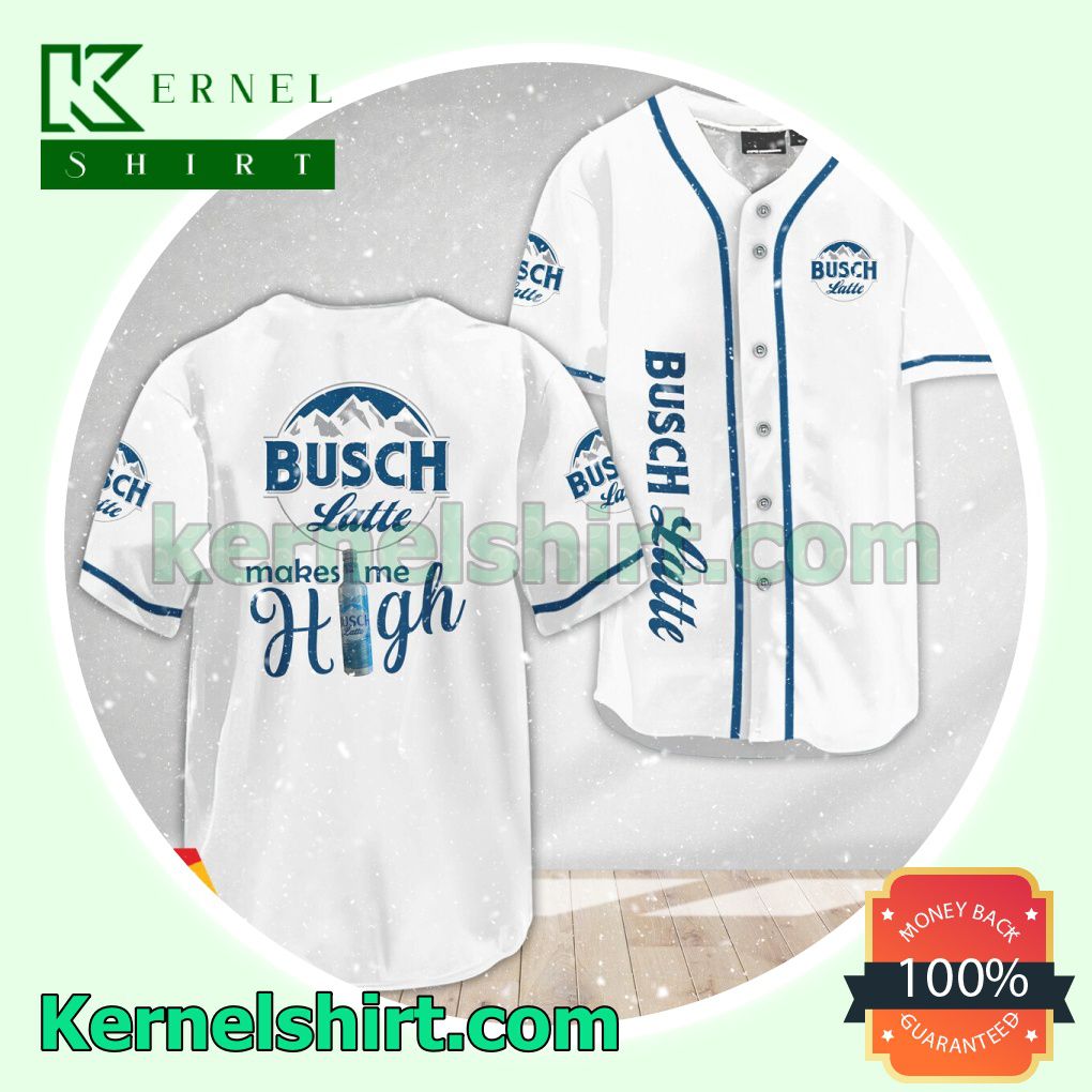 Busch Latte Make Me High Custom Baseball Jersey