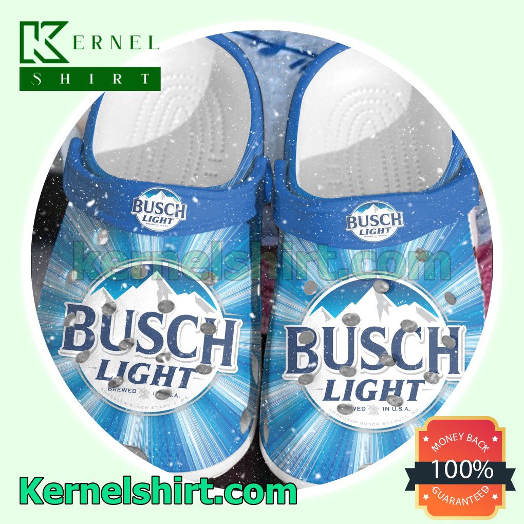 Busch Light Beer Logo Clogs Shoes Slippers Sandals