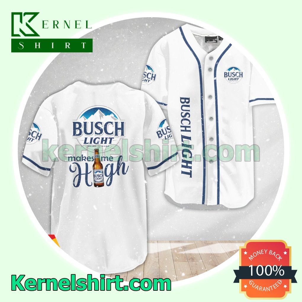 Busch Light Make Me High Custom Baseball Jersey