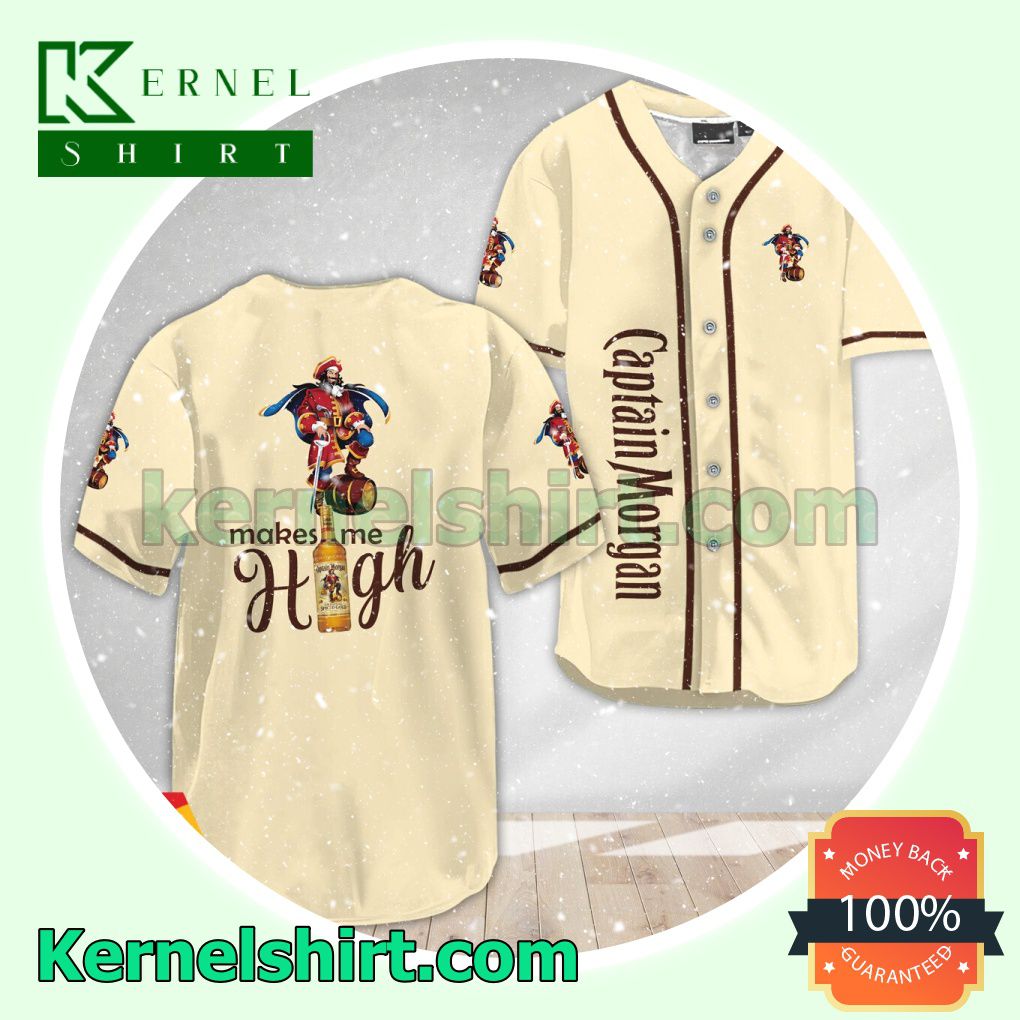 Captain Morgan Make Me High Custom Baseball Jersey