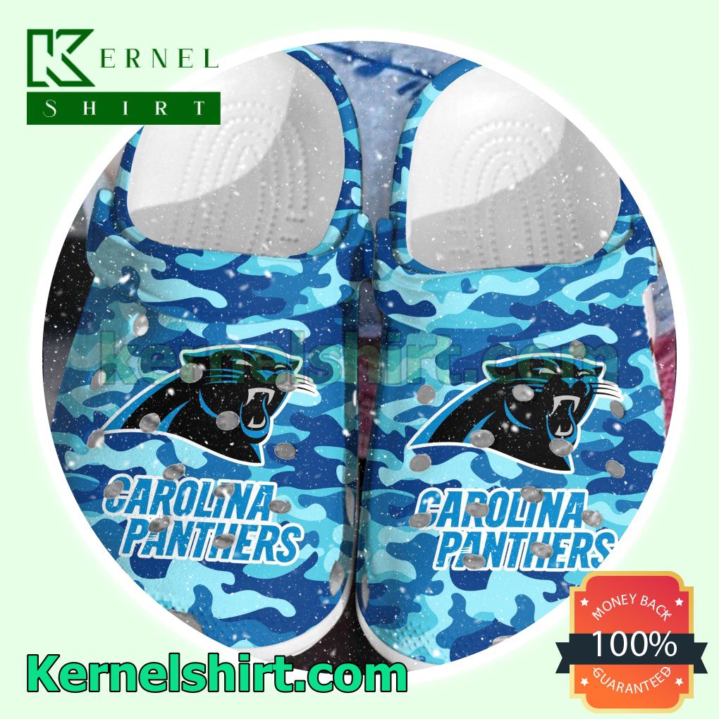 Carolina Panthers Camouflage Clogs Shoes Slippers Sandals