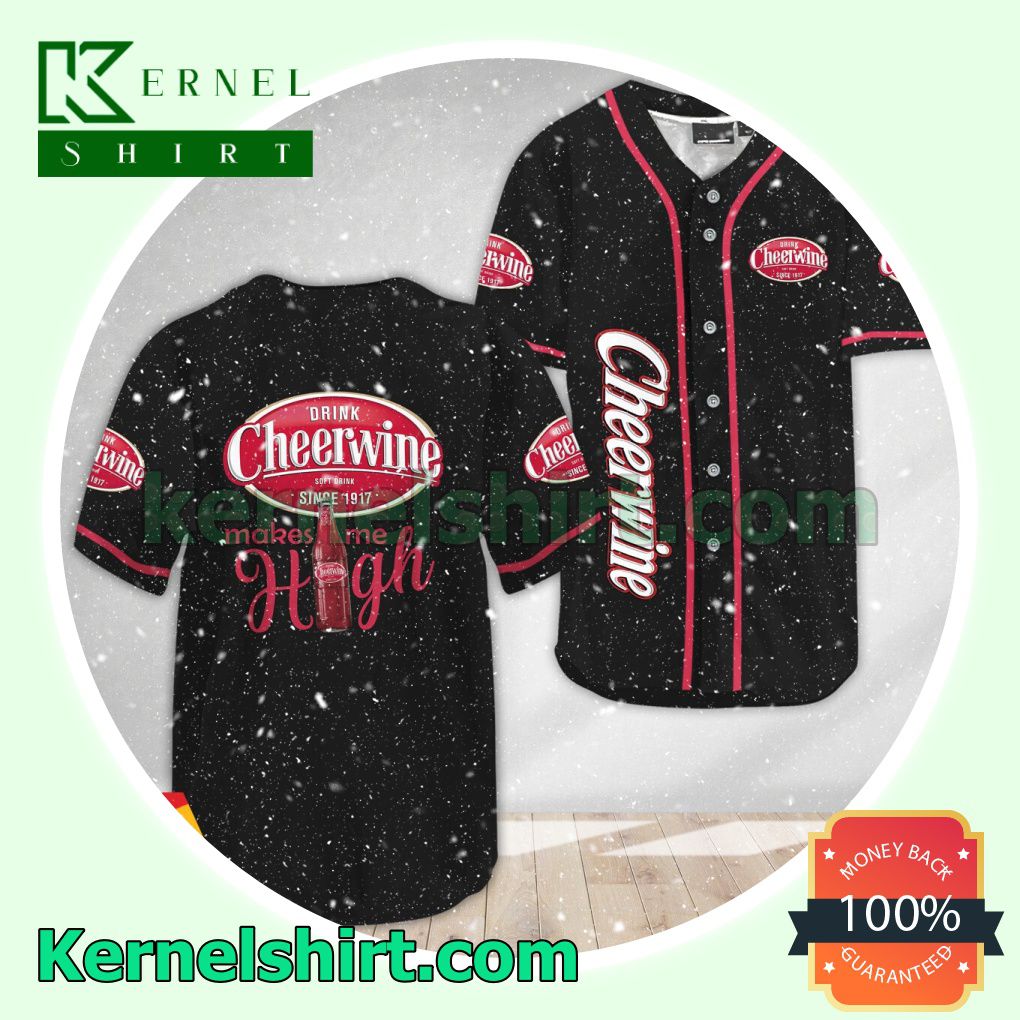 Cheerwine Make Me High Custom Baseball Jersey