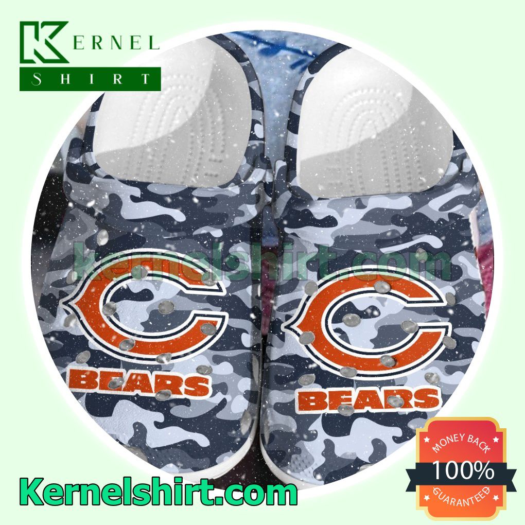 Chicago Bears Camouflage Clogs Shoes Slippers Sandals