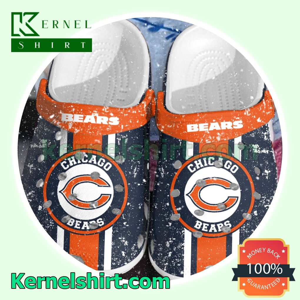Chicago Bears Logo Football Clogs Shoes Slippers Sandals