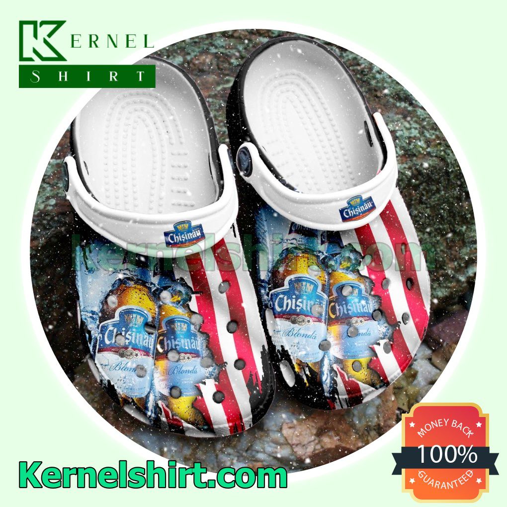 Chisinau Beer American Flag Clogs Shoes Slippers Sandals