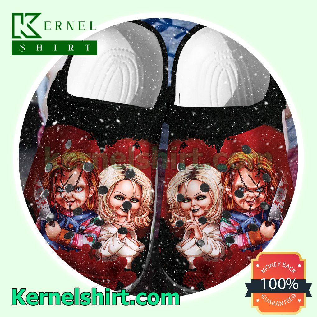 Chucky And Tiffany Halloween Clogs Shoes Slippers Sandals