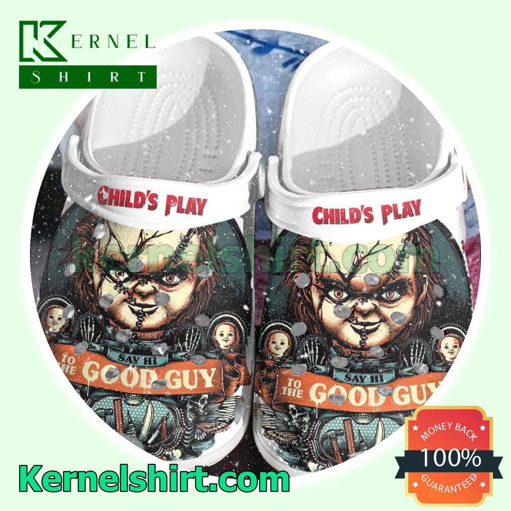 Chucky Child's Play Say Hi To The Good Guy Clogs Shoes Slippers Sandals