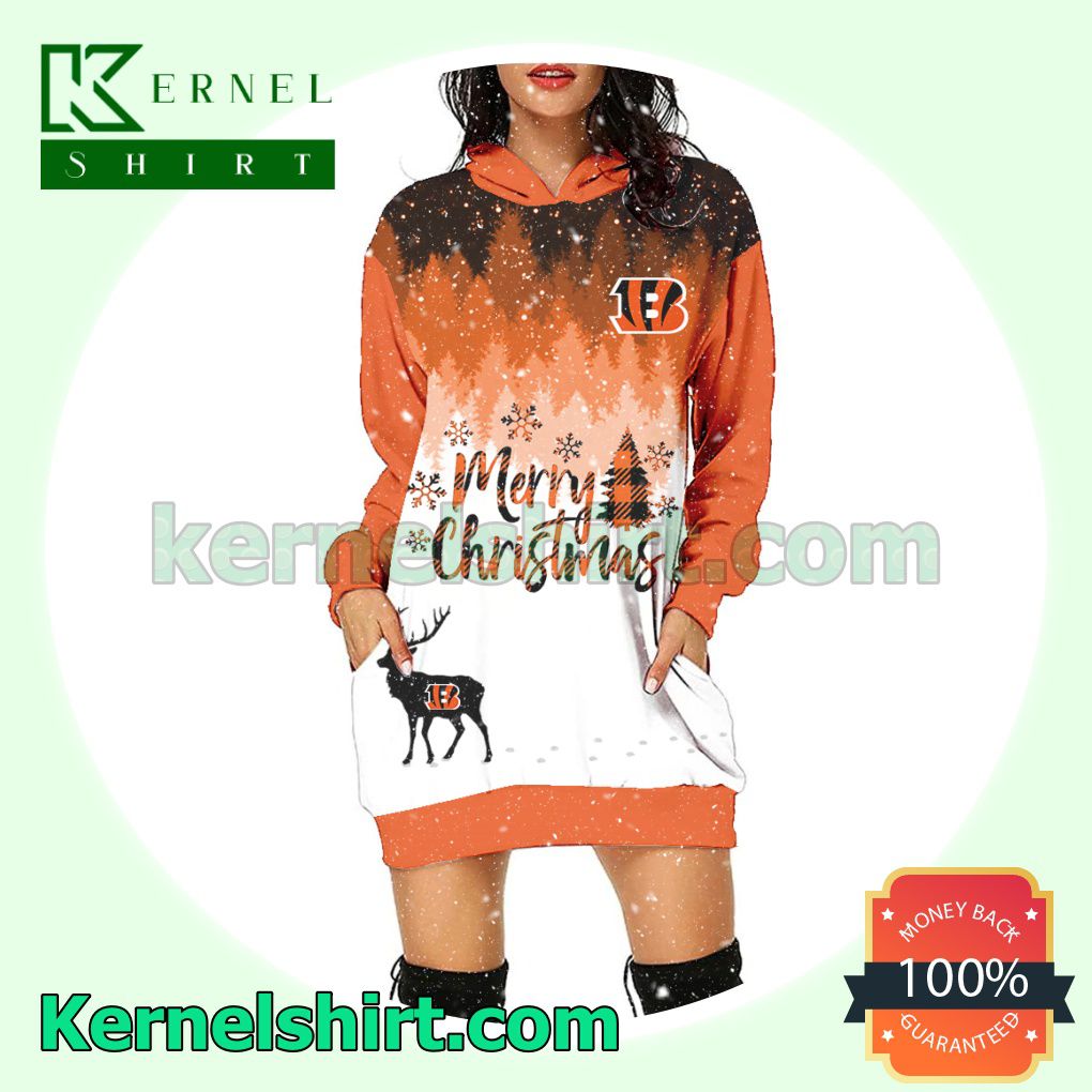 Cincinnati Bengals Football Hoodie Dress