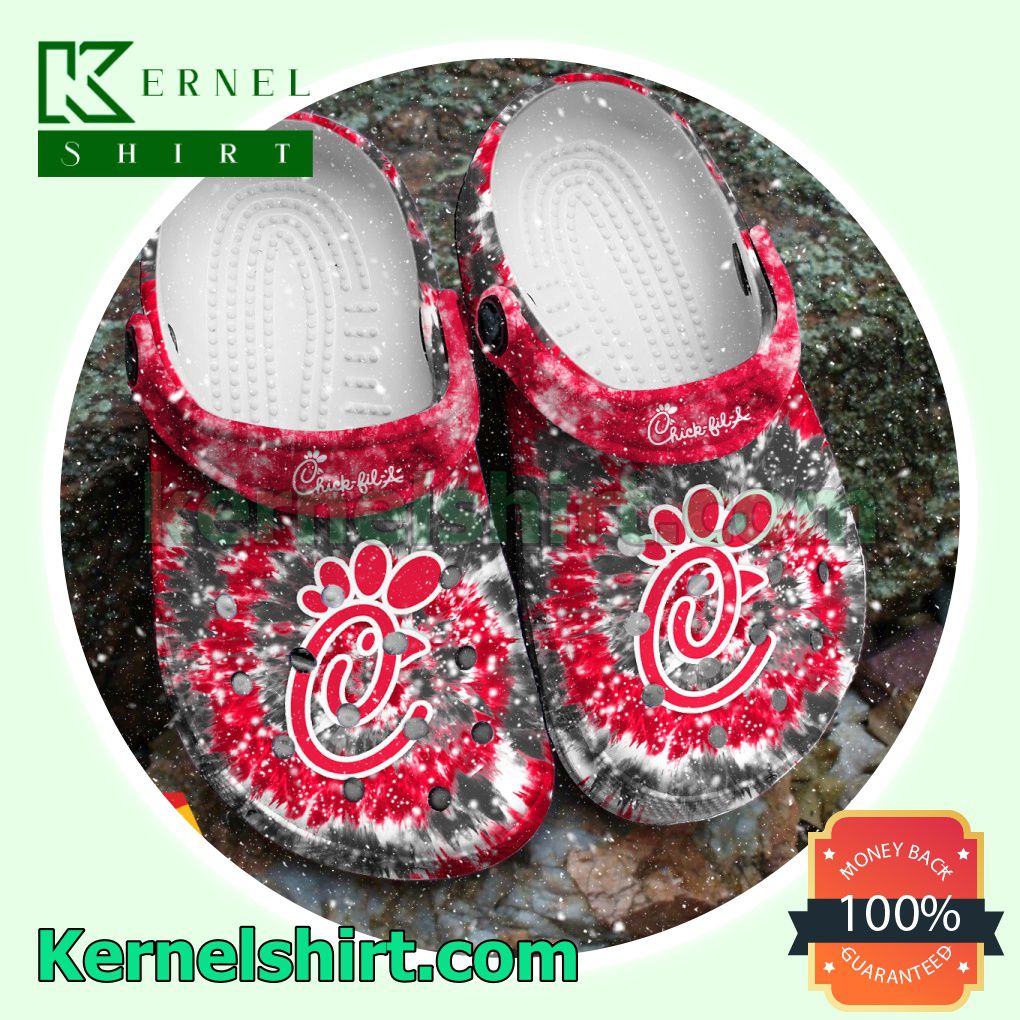 Classic Tie Dye Graphic Chick-fil-A Clogs Shoes Slippers Sandals