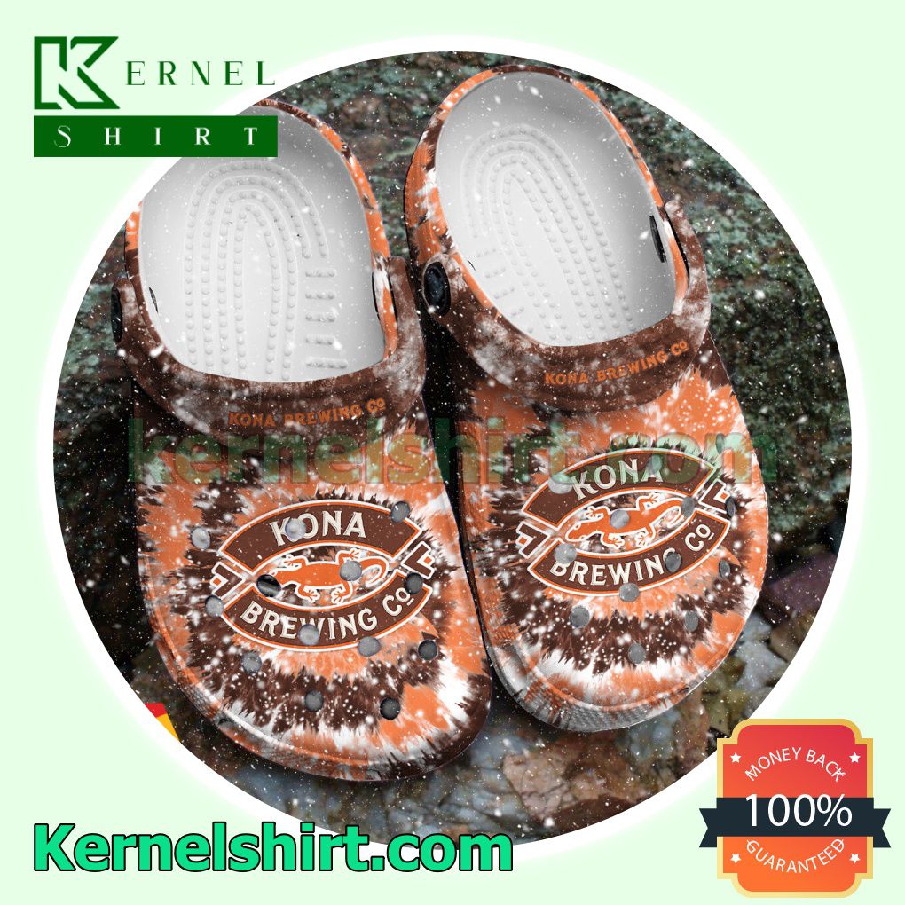 Classic Tie Dye Graphic Kona Brewing Clogs Shoes Slippers Sandals